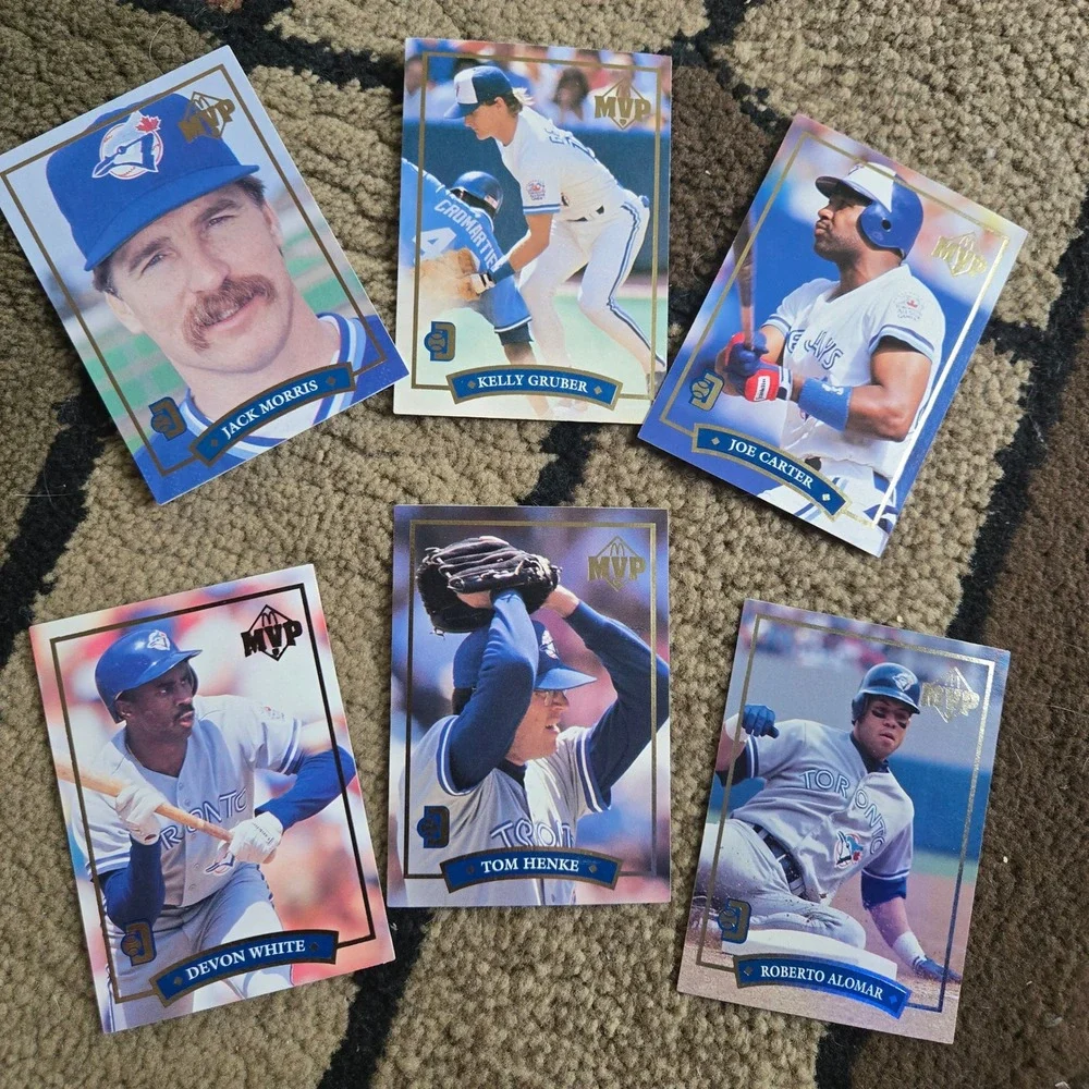 1992 Donruss McDonalds Toronto Blue Jays MVP Set 1-6 Alomar Carter Morris Henke